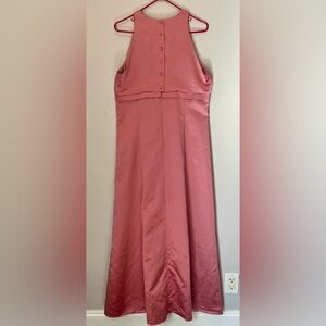 Pretty in pink! Pink satin bridesmaid dress size 16
